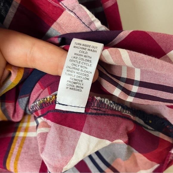 Cato Red Plaid Snap Button Down Shirt 22/24W - Picture 7 of 8